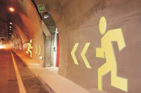 Aluminium Safety Signs for Tunnels