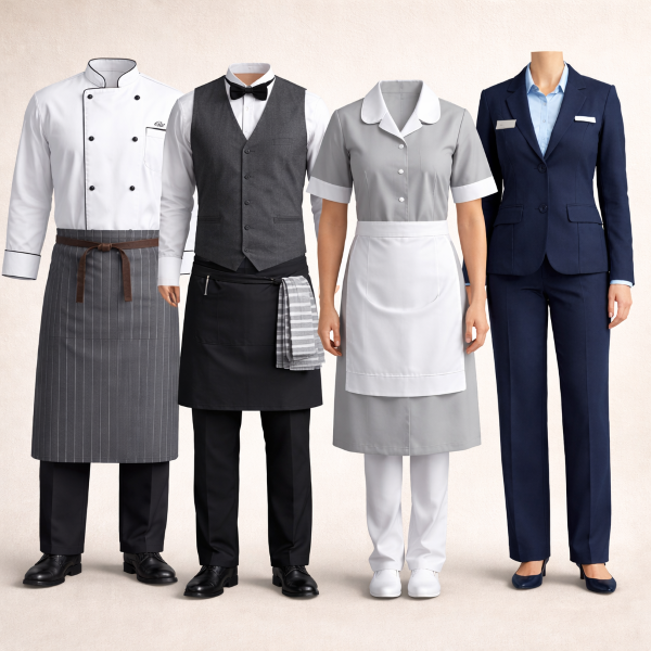 Hospitality & Retail Uniforms (Chef, Hotel & Service Apparel)