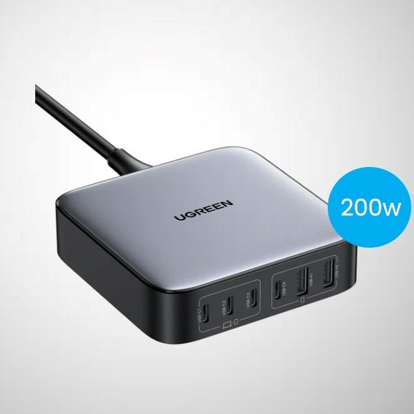 Nexode 200W GaN II 6-Port USB Charger