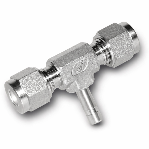 u2-Lok Twin Ferrule Reducing Tee Union with Shaft-u2-RTUBS