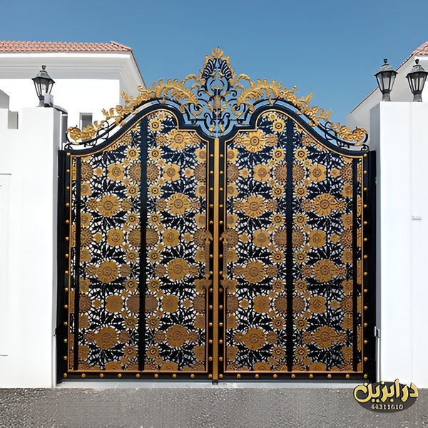 Wrought Iron & Cast Aluminum Decorative Gate – 7 ft
