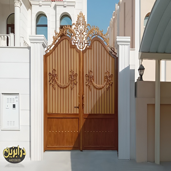 Wrought Iron & Cast Aluminum Decorative Gate – 7.5 ft