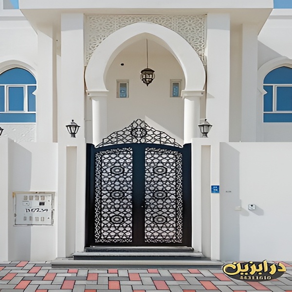 Wrought Iron & Cast Aluminum Decorative Gate – 8 ft